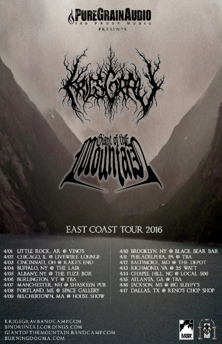 Concert Review: Krigsgrav and Giant of the Mountain (April 8, 2016)