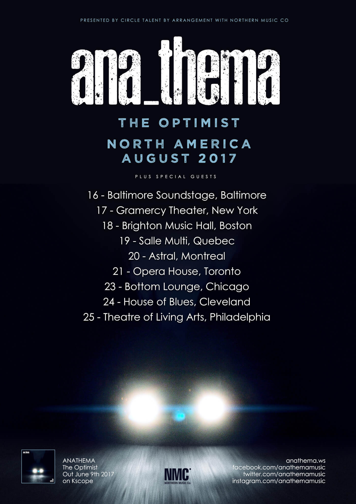 Concert Review: Anathema, 8.18.2017