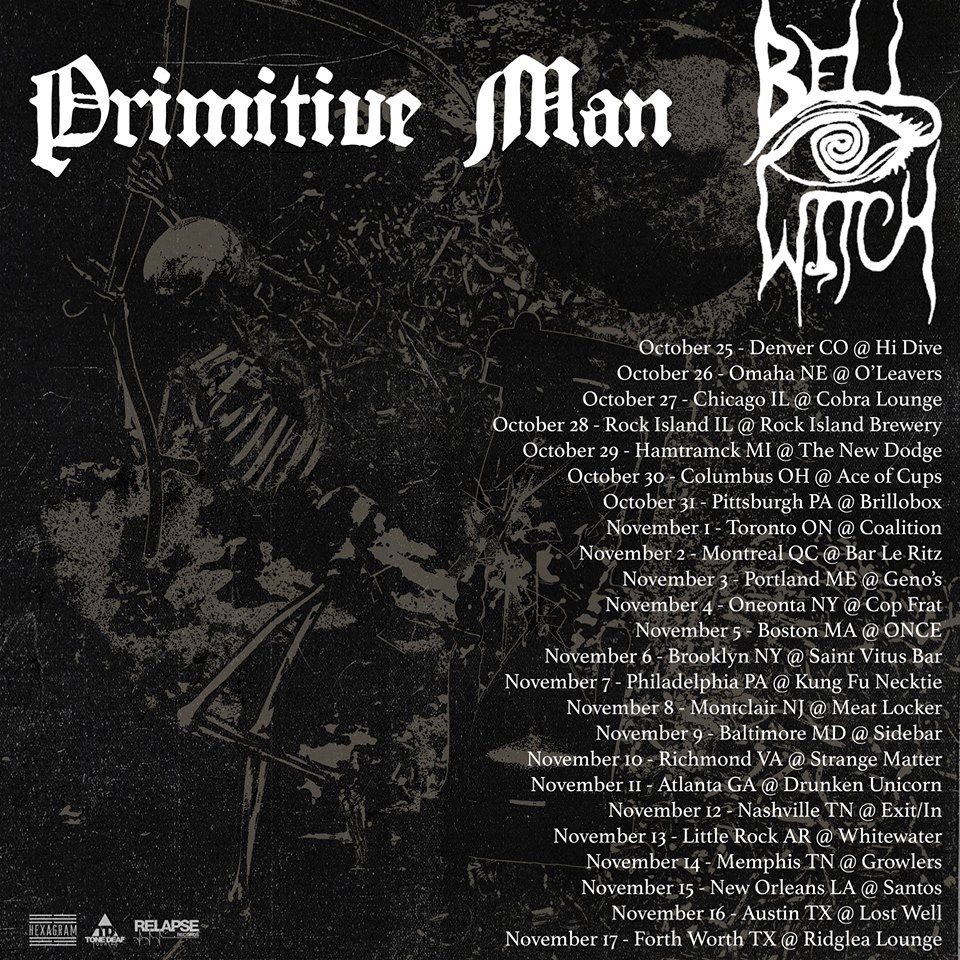 Concert Review: Bell Witch and Primitive Man, 11.3.2017 and 11.11.2017