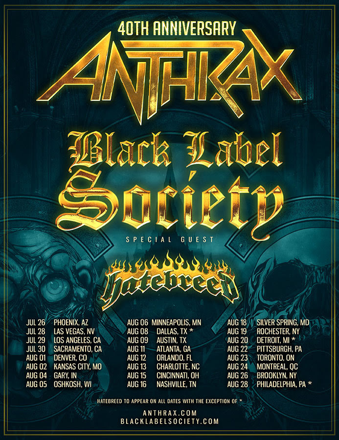 CANTO: Crown The Empire, Anthrax, Black Label Society, and More