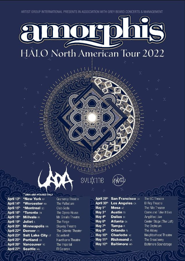 Concert Review: Hoaxed, Sylvaine, Uada, and Amorphis, 4.30.2022