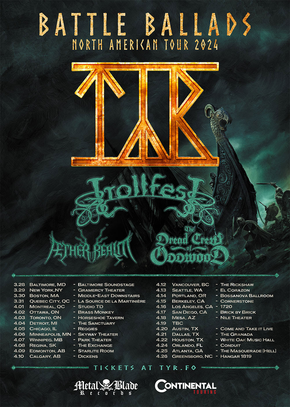 CANTO: Týr, Kill The Thrill, Voice of Ruin, and More
