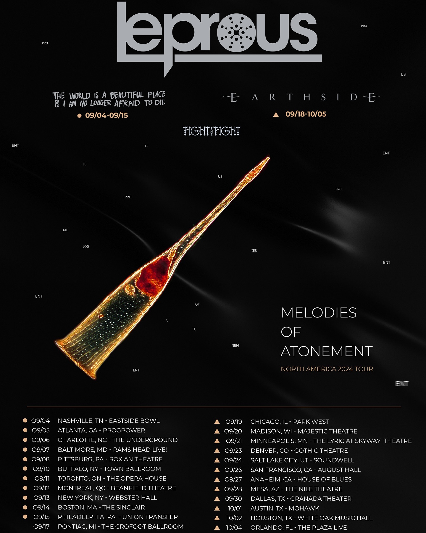 Concert Review: Leprous, The World is a Beautiful Place & I am No Longer Afraid to Die, and Fight The Fight, 9.14.2024